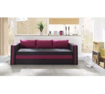 Dīvāns Euforia Duo Sofa Standard Dziļums: 75 cm, Guļamvietas platums: 140 cm, Platums: 222 cm, Augstums: 77 cm, Sēdvietas augstums: 46 cm, Sēdvietas dziļums: 45 cm, Guļamvietas garums: 188 cm, Pildījums: HR putas, Apdare: audums, Dīvāna tips: taisni dīvāni, Ar veļas kasti: 1, izvelkamie: 1, Auduma numurs: Haiti 17 + Haiti 11, Krāsa: melns + rozā