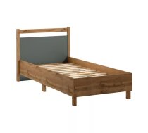 Gulta Indygo ar stelāžu Guļamvietas platums: 90 cm, Korpusa krāsa: ozols votāns, Guļamvietas garums: 200 cm, stelāžas tips: koka, Platums: 101 cm, Garums: 207 cm, Elementu krāsa: zaļš, Augstums: 90 cm, Ar resti: 1, Virsma: matēta, Izgatavošanas materiāls: LKSP