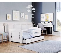 Bērnu gulta Filip Color 80x180 ar stelāžu Guļamvietas platums: 80 cm, Guļamvietas garums: 180 cm, Platums: 85 cm, Garums: 183 cm, Augstums: 63 cm, Ar resti: 1, Ar barjeru: 1, Ar veļas kasti: 1, Virsma: Matēta, Guļamvietu skaits: 1, stelāžas tips: koka, Korpusa krāsa: balts, Elementu krāsa: Balts, Izgatavošanas materiāls: KSP