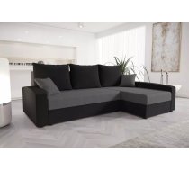 Dīvāns Chievo Standard Dziļums: 140 cm, Guļamvietas platums: 130 cm, Platums: 231 cm, Augstums: 90 cm, Sēdvietas augstums: 40 cm, Sēdvietas dziļums: 52 cm, Guļamvietas garums: 201 cm, Pildījums: Falista + augstas kvalitātes putas (porolons), Apdare: audums, Ar papildu spilveniem: 1, Dīvāna tips: stūra dīvāni, Ar veļas kasti: 1, izvelkamie: 1, Auduma numurs: Sawana 05+14, Krāsa: tumši pelēks + melns