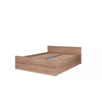 Gulta Cosmo C14 (140x200) ar stelāžu Guļamvietas platums: 140 cm, Guļamvietas garums: 200 cm, stelāžas tips: koka, Platums: 150 cm, Garums: 203 cm, Augstums: 70.5 cm, Ar resti: 1, Izgatavošanas materiāls: laminēta MDF plātne + nažfinieris, Krāsa: ozols riviera