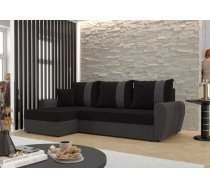 Dīvāns Davos L standard Dziļums: 140 cm, Guļamvietas platums: 135 cm, Platums: 230 cm, Augstums: 89 cm, Sēdvietas augstums: 39 cm, Sēdvietas dziļums: 60 cm, Guļamvietas garums: 200 cm, Pildījums: Putas (porolons), Apdare: audums, Dīvāna tips: stūra dīvāni, Ar veļas kasti: 1, izvelkamie: 1, Auduma numurs: Sawana 14 + Sawana 05, Krāsa: melns + tumši pelēks