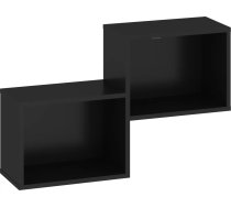Plaukts Boss BOS-07 Platums: 80 cm, Augstums: 50 cm, Dziļums: 23 cm, Materiāls: LKSP + finieris, Plaukta tips: sienas, Sienas: 1, Virsma: mātēta, Plauktu skaits: 2, Krāsa: melns
