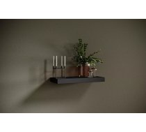 Plaukts Andrea Mat Platums: 60 cm, Augstums: 5 cm, Dziļums: 26 cm, Materiāls: LKSP + finieris, Plaukta tips: sienas, Sienas: 1, Virsma: mātēta, Krāsa: melns