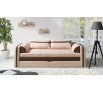 Dīvāns Euforia Sofa Standard Dziļums: 75 cm, Guļamvietas platums: 140 cm, Platums: 222 cm, Augstums: 77 cm, Sēdvietas augstums: 46 cm, Sēdvietas dziļums: 45 cm, Guļamvietas garums: 188 cm, Pildījums: HR putas, Apdare: audums, Dīvāna tips: taisni dīvāni, Ar veļas kasti: 1, izvelkamie: 1, Auduma numurs: Lux 24 + Lux 12, Krāsa: bēšs + tumši brūns