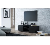 TV tumba RTV 120 glass Platums: 120 cm, Dziļums: 40 cm, Augstums: 36 cm, Virsma: matēta, Forma: Taisnstūra, Materiāls: KSP, Krāsa: melns