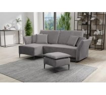 Dīvāns Bregi Black Standard Dziļums: 142 cm, Guļamvietas platums: 140 cm, Platums: 247 cm, Augstums: 102 cm, Sēdvietas augstums: 45 cm, Sēdvietas dziļums: 58 cm, Guļamvietas garums: 200 cm, Pildījums: Bonell + poliuretāna putas (porolons), Apdare: audums, Ar papildu spilveniem: 1, Dīvāna tips: stūra dīvāni, Ar veļas kasti: 1, izvelkamie: 1, Auduma numurs: Tiffany 15, Krāsa: pelēks