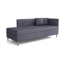Dīvāns Olimp standard Atvēršanas puse: labā, Dziļums: 84 cm, Guļamvietas platums: 80 cm, Platums: 204 cm, Augstums: 82 cm, Guļamvietas garums: 200 cm, Pildījums: Bonell + poliuretāna putas (porolons), Apdare: audums, Dīvāna tips: taisni dīvāni, Ar veļas kasti: 1, Auduma numurs: Twist 20, Krāsa: tumši pelēks