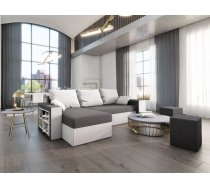 Dīvāns Vegas Premium Standard Dziļums: 145 cm, Guļamvietas platums: 130 cm, Platums: 253 cm, Augstums: 72 cm, Sēdvietas augstums: 42 cm, Sēdvietas dziļums: 60 cm, Guļamvietas garums: 200 cm, Pildījums: Falista + putas (porolons), Apdare: audums, Ar pufu: 1, Ar papildu spilveniem: 1, Dīvāna tips: stūra dīvāni, Ar veļas kasti: 1, izvelkamie: 1, Auduma numurs: Mikro 27 + Mikro 31, Krāsa: pelēks + balts