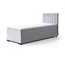Gulta Eryk 90x200 Boxspring Standard Guļamvietas platums: 90 cm, Guļamvietas garums: 200 cm, Platums: 94 cm, Garums: 207 cm, Augstums: 105 cm, Apdares materiāls: audums, Ar veļas kasti: 1, Augstums no grīdas līdz matracim (min): 58 cm, Ar matraci: 1, Kontinentālas: 1, Auduma nosaukums: Mono 243, Krāsa: gaiši pelēks
