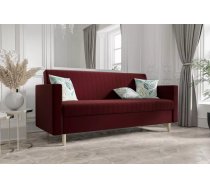 Dīvāns Melisa Sofa Standard Dziļums: 80 cm, Guļamvietas platums: 110 cm, Platums: 216 cm, Augstums: 98 cm, Sēdvietas augstums: 45 cm, Sēdvietas dziļums: 53 cm, Guļamvietas garums: 190 cm, Pildījums: Bonell + poliuretāna putas (porolons), Apdare: audums, Dīvāna tips: taisni dīvāni, Ar veļas kasti: 1, izvelkamie: 1, Auduma numurs: Riviera 59, Izvilkšanas mehānisms: Automāts, Krāsa: tumši sarkans