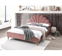 Gulta Santana Velvet 160x200 ar stelāžu Guļamvietas platums: 160 cm, Guļamvietas garums: 200 cm, stelāžas tips: koka, Platums: 170 cm, Garums: 211 cm, Augstums: 127 cm, Apdares materiāls: audums, Matrača nepieciešamais augstums: 16 cm, Augstums no grīdas līdz matracim (min): 38 cm, Ar resti: 1, Auduma nosaukums: Bluvel 52, Krāsa: rozā
