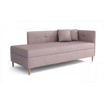 Dīvāns Olimp standard Atvēršanas puse: labā, Dziļums: 84 cm, Guļamvietas platums: 80 cm, Platums: 204 cm, Augstums: 82 cm, Guļamvietas garums: 200 cm, Pildījums: Bonell + poliuretāna putas (porolons), Apdare: audums, Dīvāna tips: taisni dīvāni, Ar veļas kasti: 1, Auduma numurs: Rico 19, Krāsa: gaiši rozā