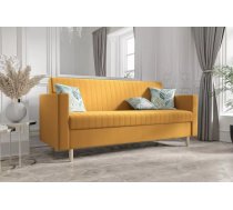 Dīvāns Melisa Sofa Standard Dziļums: 80 cm, Guļamvietas platums: 110 cm, Platums: 216 cm, Augstums: 98 cm, Sēdvietas augstums: 45 cm, Sēdvietas dziļums: 53 cm, Guļamvietas garums: 190 cm, Pildījums: Bonell + poliuretāna putas (porolons), Apdare: audums, Dīvāna tips: taisni dīvāni, Ar veļas kasti: 1, izvelkamie: 1, Auduma numurs: Riviera 41, Izvilkšanas mehānisms: Automāts, Krāsa: dzeltens
