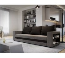 Dīvāns Sydney Sofa standard Dziļums: 90 cm, Guļamvietas platums: 130 cm, Platums: 245 cm, Augstums: 90 cm, Guļamvietas garums: 195 cm, Pildījums: Bonell + poliuretāna putas (porolons), Apdare: audums, Dīvāna tips: taisni dīvāni, Ar veļas kasti: 1, izvelkamie: 1, Auduma numurs: Alova 95 + Alova 04, Krāsa: Pelēks + melns