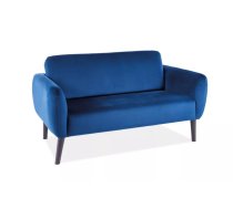 Dīvāns Elsa Velvet Dziļums: 75 cm, Platums: 145 cm, Augstums: 80 cm, Sēdvietas augstums: 45 cm, Sēdvietas dziļums: 50 cm, Apdare: audums, Dīvāna tips: taisns dīvāns, Auduma numurs: Bluvel 86, Krāsa: zils