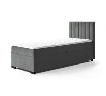 Gulta Eryk 90x200 Boxspring Standard Guļamvietas platums: 90 cm, Guļamvietas garums: 200 cm, Platums: 94 cm, Garums: 207 cm, Augstums: 105 cm, Apdares materiāls: audums, Ar veļas kasti: 1, Augstums no grīdas līdz matracim (min): 58 cm, Ar matraci: 1, Kontinentālas: 1, Auduma nosaukums: Mono 247, Krāsa: tumši pelēks
