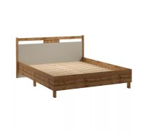 Gulta Indygo ar stelāžu Guļamvietas platums: 160 cm, Korpusa krāsa: ozols votāns, Guļamvietas garums: 200 cm, stelāžas tips: koka, Platums: 171 cm, Garums: 207 cm, Elementu krāsa: bēšs, Augstums: 90 cm, Ar resti: 1, Virsma: matēta, Izgatavošanas materiāls: LKSP
