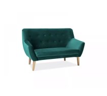Dīvāns Nordic 2 Velvet Dziļums: 75 cm, Platums: 136 cm, Augstums: 90 cm, Sēdvietas augstums: 42 cm, Sēdvietas dziļums: 55 cm, Apdare: audums, Dīvāna tips: taisni dīvāni, Auduma numurs: Bluvel 78, Krāsa: zaļš