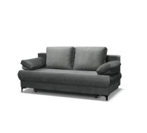 Dīvāns Maja Sofa Standard Dziļums: 93 cm, Guļamvietas platums: 138 cm, Platums: 196 cm, Augstums: 90 cm, Sēdvietas augstums: 43 cm, Sēdvietas dziļums: 53 cm, Guļamvietas garums: 196 cm, Pildījums: Bonell + poliuretāna putas (porolons), Apdare: audums, Dīvāna tips: taisni dīvāni, Ar veļas kasti: 1, izvelkamie: 1, Auduma numurs: Riviera 95, Krāsa: tumši pelēks