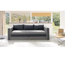Dīvāns Euforia Duo Sofa Standard Dziļums: 75 cm, Guļamvietas platums: 140 cm, Platums: 222 cm, Augstums: 77 cm, Sēdvietas augstums: 46 cm, Sēdvietas dziļums: 45 cm, Guļamvietas garums: 188 cm, Pildījums: HR putas, Apdare: audums, Dīvāna tips: taisni dīvāni, Ar veļas kasti: 1, izvelkamie: 1, Auduma numurs: Kronos 15 + Paros 06, Krāsa: pelēks + grafīts
