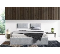 Gulta Lucy 1 ar stelāžu Guļamvietas platums: 90 cm, Guļamvietas garums: 200 cm, stelāžas tips: koka, Platums: 98 cm, Garums: 210 cm, Augstums: 30 cm, Apdares materiāls: audums, Augstums no grīdas līdz matracim (min): 30 cm, Ar resti: 1, Auduma nosaukums: Trinity 14, Krāsa: pelēks