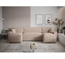 Dīvāns Mira U Bis Anthology Standard Dziļums: 140 cm, Guļamvietas platums: 130 cm, Platums: 301 cm, Augstums: 90 cm, Sēdvietas augstums: 43 cm, Sēdvietas dziļums: 52 cm, Guļamvietas garums: 271 cm, Pildījums: Falista atsperes + HR putas, Apdare: audums, Ar papildu spilveniem: 1, Dīvāna tips: u veida dīvāni, Ar veļas kasti: 1, izvelkamie: 1, Auduma numurs: Anthology 04, Izvilkšanas mehānisms: Automāts DL, Krāsa: brūns