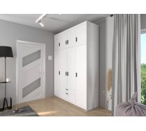 Skapis Elena 4D Premium Platums: 176.3 cm, Dziļums: 53 cm, Augstums: 245.5 cm, Izgatavošanas materiāls: laminēta KSP, Virsma: Matēta, Durvju skaits: 4, Ar spoguli: nē, Krāsa: balts