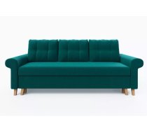 Dīvāns Oslo Sofa standard Dziļums: 90 cm, Guļamvietas platums: 130 cm, Platums: 240 cm, Augstums: 90 cm, Guļamvietas garums: 194 cm, Pildījums: Bonell + poliuretāna putas (porolons), Apdare: audums, Dīvāna tips: taisni dīvāni, Ar veļas kasti: 1, izvelkamie: 1, Auduma numurs: Rico 11, Krāsa: tirkīzs