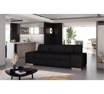 Dīvāns Porto 3S Premium standard Dziļums: 90 cm, Platums: 210 cm, Augstums: 98 cm, Sēdvietas augstums: 44 cm, Sēdvietas dziļums: 65 cm, Pildījums: Falista + augstas kvalitātes putas (porolons), Apdare: audums, Dīvāna tips: taisni dīvāni, Auduma numurs: Sawana 14, Krāsa: melns