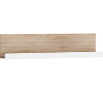 Plaukts Verin VRN 12 Platums: 130 cm, Korpusa krāsa: sonoma, Maksimālais platums: 130 cm, Elementu krāsa: balts, Augstums: 30 cm, Dziļums: 19 cm, Materiāls: laminēta KSP, Plaukta tips: sienas, Sienas: 1, Virsma: matēta + spīdīga, Plauktu skaits: 1