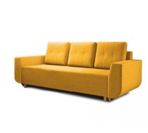 Dīvāns Malibu Sofa standard Dziļums: 90 cm, Guļamvietas platums: 130 cm, Platums: 230 cm, Augstums: 90 cm, Guļamvietas garums: 194 cm, Pildījums: Bonell + poliuretāna putas (porolons), Apdare: audums, Dīvāna tips: taisni dīvāni, Ar veļas kasti: 1, izvelkamie: 1, Auduma numurs: Rico 10, Krāsa: dzeltens