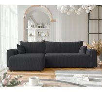 Dīvāns Piano XL Poso Standard Dziļums: 145 cm, Guļamvietas platums: 145 cm, Platums: 278 cm, Augstums: 79 cm, Sēdvietas augstums: 40 cm, Guļamvietas garums: 232 cm, Pildījums: Falista + augstas kvalitātes putas (porolons), Apdare: audums, Ar papildu spilveniem: 1, Dīvāna tips: stūra dīvāni, Ar veļas kasti: 1, izvelkamie: 1, Auduma numurs: Poso 135, Krāsa: melna