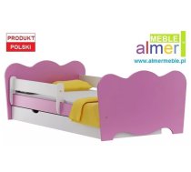 Bērnu gulta Maja 20S ar stelāžu Guļamvietas platums: 70 cm, Guļamvietas garums: 140 cm, Platums: 82 cm, Garums: 144 cm, Augstums: 65 cm, Ar resti: 1, Ar barjeru: 1, Ar matraci: 1, Ar veļas kasti: 1, Virsma: Matēta, Guļamvietu skaits: 1, Matrača apraksts: Putas (porolons), stelāžas tips: koka, Korpusa krāsa: balts, Elementu krāsa: rozā, Izgatavošanas materiāls: LKSP + finieris + PVH
