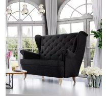 Dīvāns Sofa Uszak Standard Dziļums: 72 cm, Platums: 142 cm, Augstums: 108 cm, Sēdvietas augstums: 42 cm, Pildījums: Falista + augstas elastības putas (porolons), Apdare: audums, Dīvāna tips: taisni dīvāni, Auduma numurs: Cosmic 100, Krāsa: melns