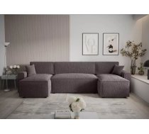 Dīvāns Mira U Bis Anthology Standard Dziļums: 140 cm, Guļamvietas platums: 130 cm, Platums: 301 cm, Augstums: 90 cm, Sēdvietas augstums: 43 cm, Sēdvietas dziļums: 52 cm, Guļamvietas garums: 271 cm, Pildījums: Falista atsperes + HR putas, Apdare: audums, Ar papildu spilveniem: 1, Dīvāna tips: u veida dīvāni, Ar veļas kasti: 1, izvelkamie: 1, Auduma numurs: Anthology 18, Izvilkšanas mehānisms: Automāts DL, Krāsa: grafīts