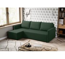 Dīvāns Krys Standard Dziļums: 138 cm, Guļamvietas platums: 136 cm, Platums: 217 cm, Augstums: 84 cm, Sēdvietas augstums: 41 cm, Sēdvietas dziļums: 53 cm, Guļamvietas garums: 202 cm, Pildījums: Bonell + poliuretāna putas (porolons), Apdare: audums, Ar papildu spilveniem: 1, Dīvāna tips: stūra dīvāni, Ar veļas kasti: 1, izvelkamie: 1, Auduma numurs: Faro 07, Izvilkšanas mehānisms: DL, Krāsa: zaļš