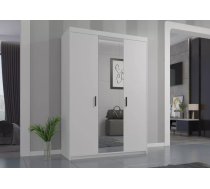 Skapis Elena 3D ar spoguli Platums: 133 cm, Dziļums: 53 cm, Augstums: 190.5 cm, Izgatavošanas materiāls: laminēta KSP, Virsma: Matēta, Plauktu skaits: 6, Durvju skaits: 3, Spoguļa novietojums: pa vidu, Ar spoguli: jā, Krāsa: balts