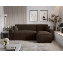 Dīvāns Mira L Bis Anthology Standard Dziļums: 140 cm, Guļamvietas platums: 130 cm, Platums: 231 cm, Augstums: 90 cm, Sēdvietas augstums: 43 cm, Sēdvietas dziļums: 52 cm, Guļamvietas garums: 201 cm, Pildījums: Falista atsperes + HR putas, Apdare: audums, Ar papildu spilveniem: 1, Dīvāna tips: stūra dīvāni, Ar veļas kasti: 1, izvelkamie: 1, Auduma numurs: Anthology 07, Izvilkšanas mehānisms: Automāts DL, Krāsa: tumši brūns