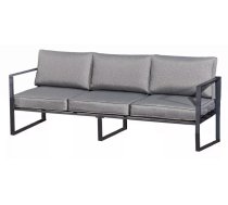 Terases mēbeles Mostrare Sofa Korpusa krāsa: tumši pelēks, Elementu krāsa: pelēks, Platums: 204 cm, Dziļums: 67 cm, Augstums: 63 cm, Materiāls: alumīnijs