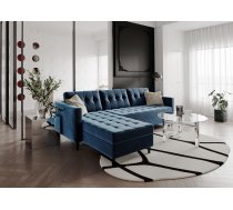 Dīvāns Sydney Scandi Standard Dziļums: 150 cm, Platums: 225 cm, Augstums: 80 cm, Pildījums: Falista + augstas kvalitātes putas (porolons), Apdare: audums, Dīvāna tips: stūra dīvāni, Auduma numurs: Monolith 77, Krāsa: zila