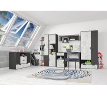 Komplekts Nano D Elementu skaits: 6, Izgatavošanas materiāls: lamināts + finieris, Ar skapi: 1, Ar plauktu: 1, Ar galdu: 1, Krāsa: grafīts + enigma