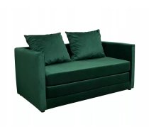 Dīvāns Bolek Sofa Standard Dziļums: 67 cm, Guļamvietas platums: 112 cm, Platums: 128 cm, Augstums: 76 cm, Sēdvietas augstums: 37 cm, Sēdvietas dziļums: 46 cm, Guļamvietas garums: 184 cm, Pildījums: augstas elastības putas (porolons), Apdare: audums, Dīvāna tips: taisni dīvāni, izvelkamie: 1, Auduma numurs: Kronos 19, Krāsa: zaļš