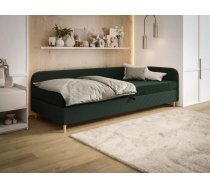 Dīvāns Miko Comfort Standard Atvēršanas puse: kreisā, Dziļums: 85 cm, Guļamvietas platums: 80 cm, Platums: 203 cm, Augstums: 75 cm, Sēdvietas augstums: 53 cm, Guļamvietas garums: 200 cm, Pildījums: Bonell + poliuretāna putas (porolons), Apdare: audums, Dīvāna tips: taisni dīvāni, Ar veļas kasti: 1, Auduma numurs: Riviera 38 + Lincoln 39, Krāsa: zaļš