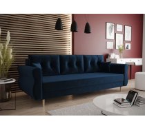 Dīvāns Apollo Sofa standard Dziļums: 75 cm, Guļamvietas platums: 130 cm, Platums: 225 cm, Augstums: 90 cm, Sēdvietas augstums: 43 cm, Sēdvietas dziļums: 60 cm, Guļamvietas garums: 195 cm, Pildījums: Putas (porolons), Apdare: audums, Ar papildu spilveniem: 1, Dīvāna tips: taisni dīvāni, Ar veļas kasti: 1, izvelkamie: 1, Auduma numurs: Itaka 11, Krāsa: zils
