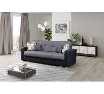 Dīvāns Gaja standard Dziļums: 80 cm, Platums: 225 cm, Guļamvietas platums: 110 cm, Augstums: 89 cm, Sēdvietas augstums: 46 cm, Guļamvietas garums: 190 cm, Pildījums: Bonell + poliuretāna putas (porolons), Apdare: audums + eko āda, Dīvāna tips: taisni dīvā
