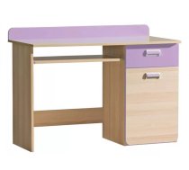 Galds Lorento L10 Garums: 120 cm, Augstums: 87 cm, Korpusa krāsa: osis, Platums: 55 cm, Izgatavošanas materiāls: LKSP, Elementu krāsa: violets, Forma: taisnstūra, Ar tastatūras plauktu: 1, Ar plauktiem: 1, Ar atvilktnēm: 1