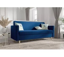 Dīvāns Melisa Sofa Standard Dziļums: 80 cm, Guļamvietas platums: 110 cm, Platums: 216 cm, Augstums: 98 cm, Sēdvietas augstums: 45 cm, Sēdvietas dziļums: 53 cm, Guļamvietas garums: 190 cm, Pildījums: Bonell + poliuretāna putas (porolons), Apdare: audums, Dīvāna tips: taisni dīvāni, Ar veļas kasti: 1, izvelkamie: 1, Auduma numurs: Riviera 81, Izvilkšanas mehānisms: Automāts, Krāsa: zils