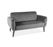 Dīvāns Elsa Velvet Dziļums: 75 cm, Platums: 145 cm, Augstums: 80 cm, Sēdvietas augstums: 45 cm, Sēdvietas dziļums: 50 cm, Apdare: audums, Dīvāna tips: taisns dīvāns, Auduma numurs: Bluvel 14, Krāsa: pelēks