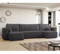 Dīvāns Paris U Standard Dziļums: 145 cm, Guļamvietas platums: 125 cm, Platums: 312 cm, Augstums: 83 cm, Sēdvietas augstums: 40 cm, Sēdvietas dziļums: 50 cm, Guļamvietas garums: 268 cm, Pildījums: Falista + augstas kvalitātes putas (porolons), Apdare: audums, Ar papildu spilveniem: 1, Dīvāna tips: u veida dīvāni, Ar veļas kasti: 1, izvelkamie: 1, Auduma numurs: Poso 34, Krāsa: antracīts